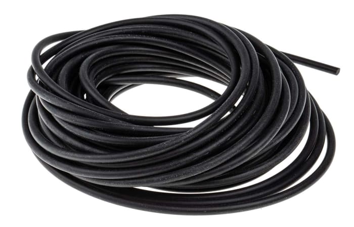 Dây/Gioăng cao su tròn phi 4, đặc, đen, chịu dầu