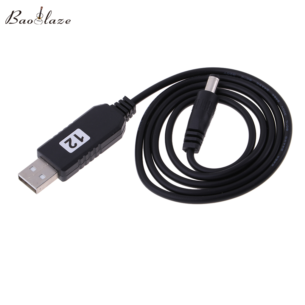 Baoblade DC 5V To DC 12V USB Voltage Step Up Converter Cable With DC Jack 5.5 X 2.1mm