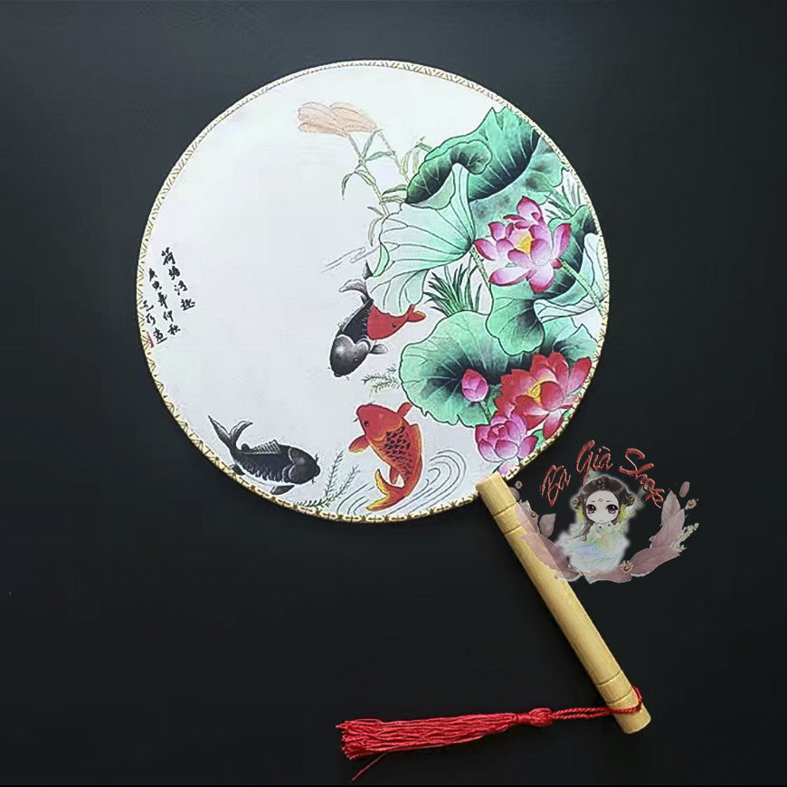 Quạt tròn cổ trang (nhiều mẫu)