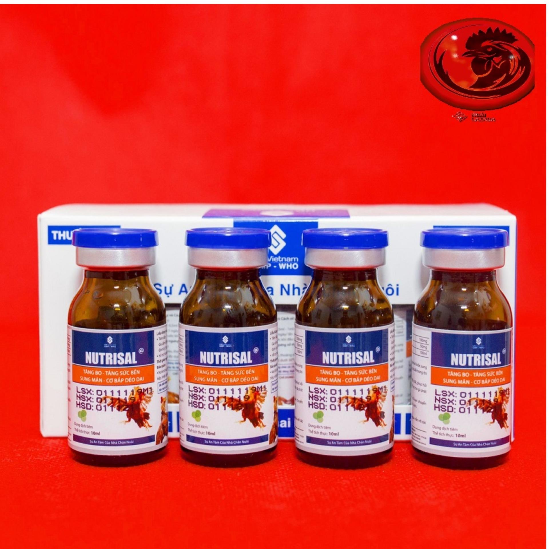 COMBO 4 LỌ NUTRISAL TĂNG BO - TĂNG CƠ CHO GÀ ĐÁ
