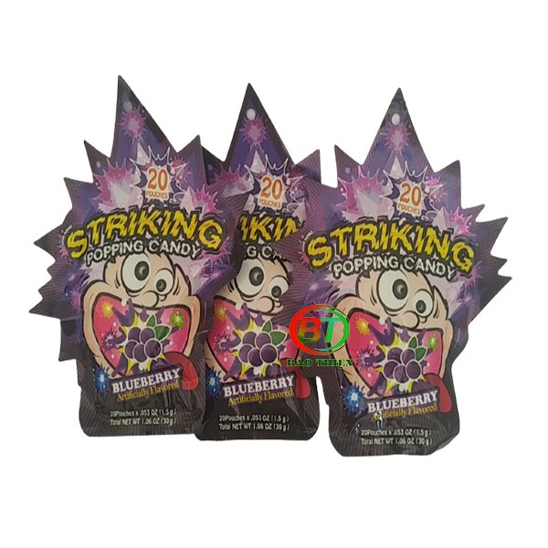 (10 vị) Kẹo nổ Striking gói 30g