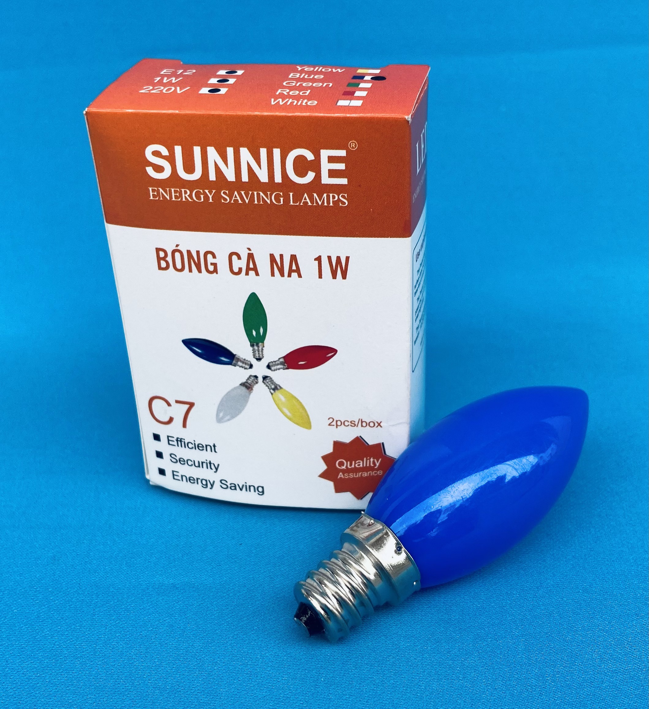 BÓNG LED CÀ NA 1W: 2CÁI/1 HỘP