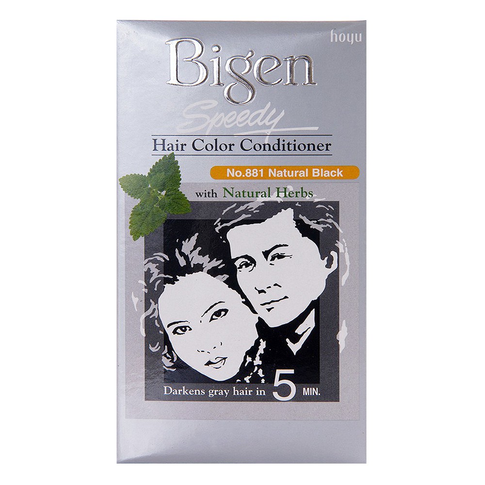 Thuốc Nhuộm Tóc Bigen Speedy Hair Color Conditioner #Natural Black Đen