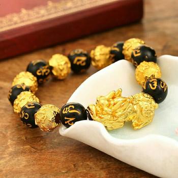 vòng tỳ hưu Đá mix chữ phạn