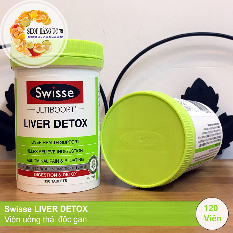 Swisse LIVER DETOX - Viên uống thải độc gan