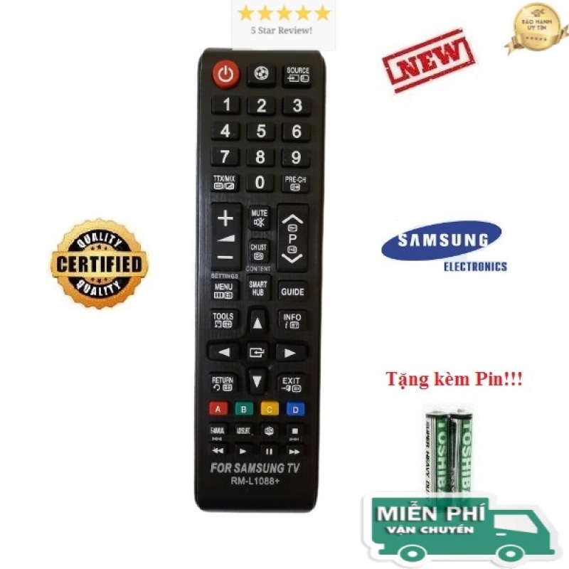 Điều khiển tivi Samsung các dòng Tivi Samsung UA32 UA40 UA43 UA 49 UA50 UA55 UA65 4K Smart QLED- Hàng tốt- ALEX - TẶNG KÈM PIN chính hãng