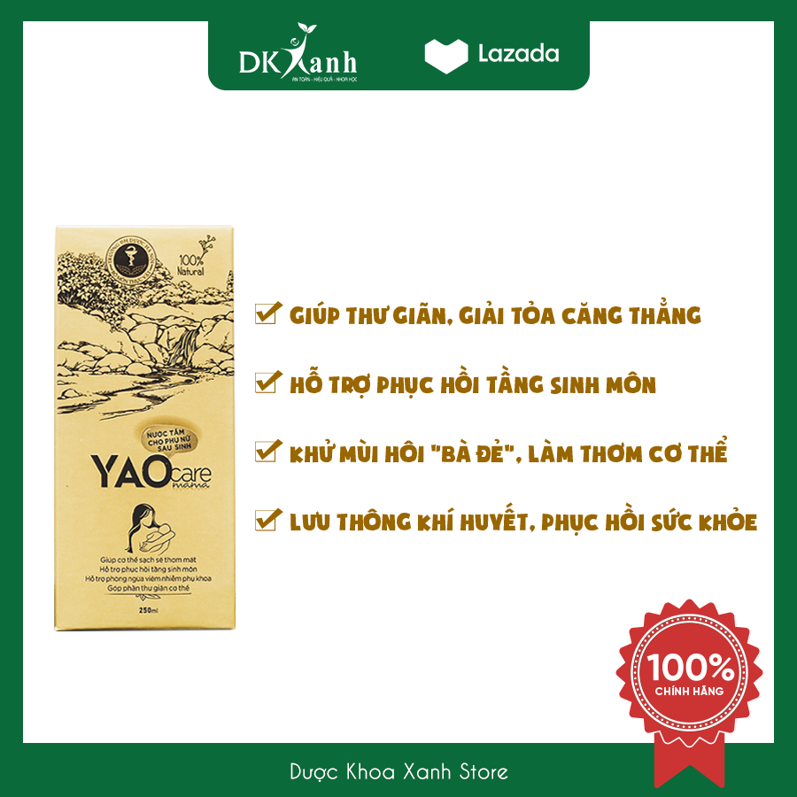 Nước tắm thảo dược cho bà đẻ Yaocare mama