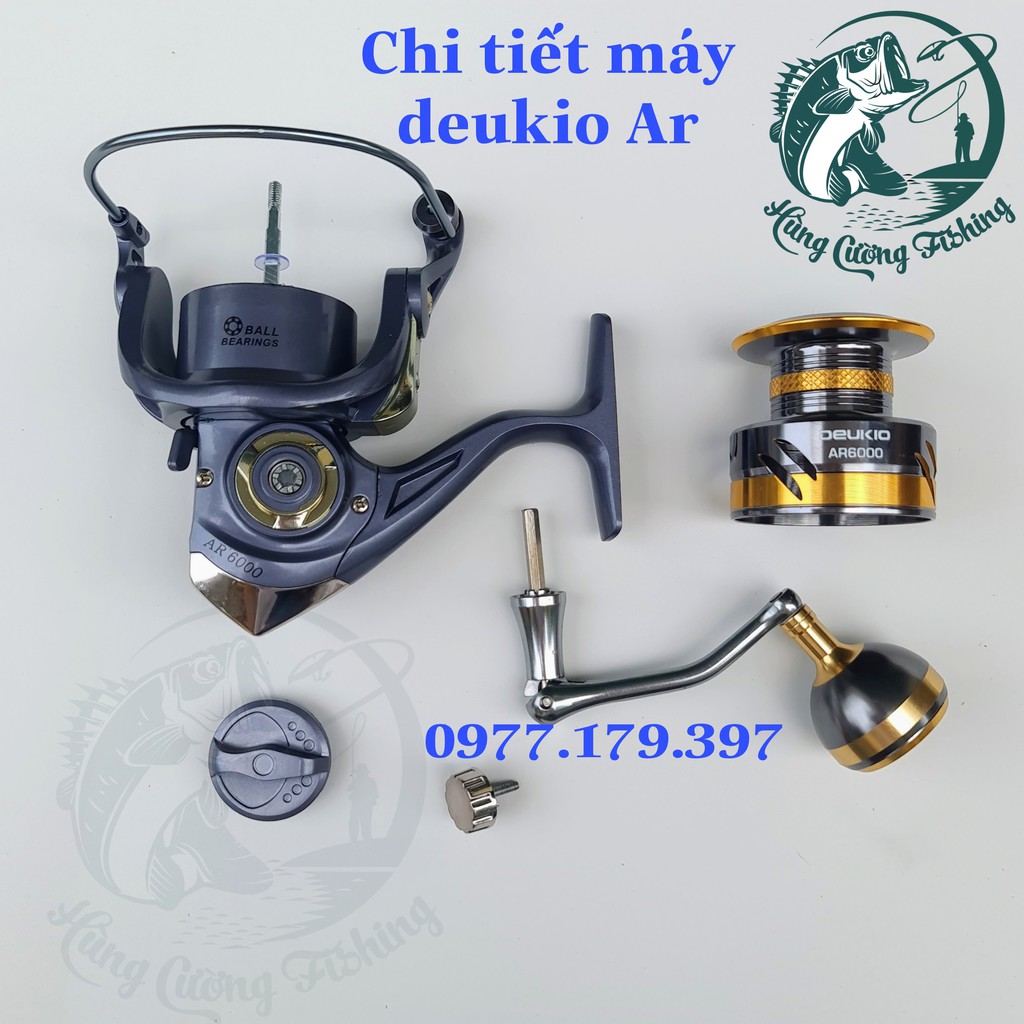 Máy Câu Cá Full Kim Loại Deukio Ar7000