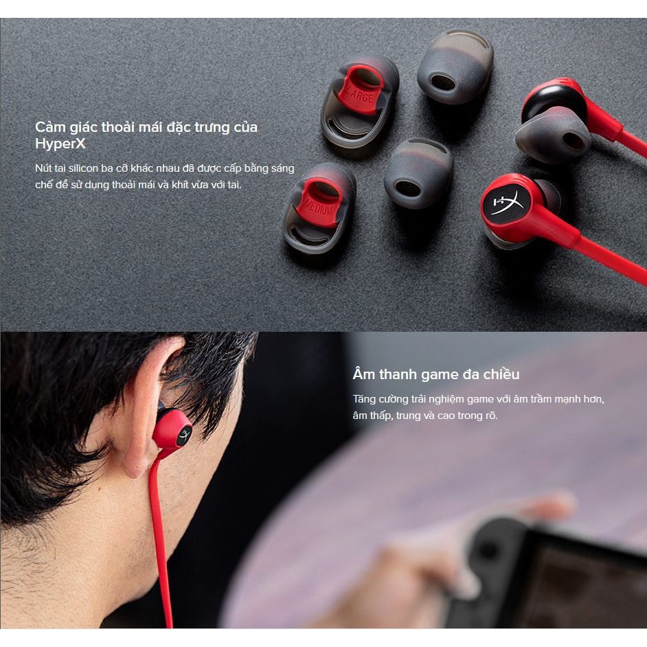 Tai nghe Kingston HyperX Cloud Earbuds / Earbuds Bluetooth - Chính hãng