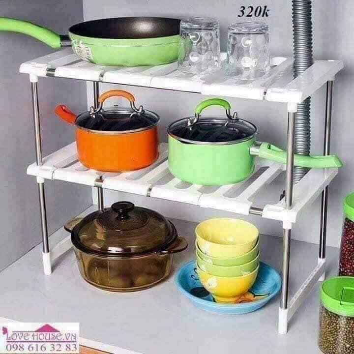 KỆ GẦM BẾP 2 TẦNG TIỆN LỢI