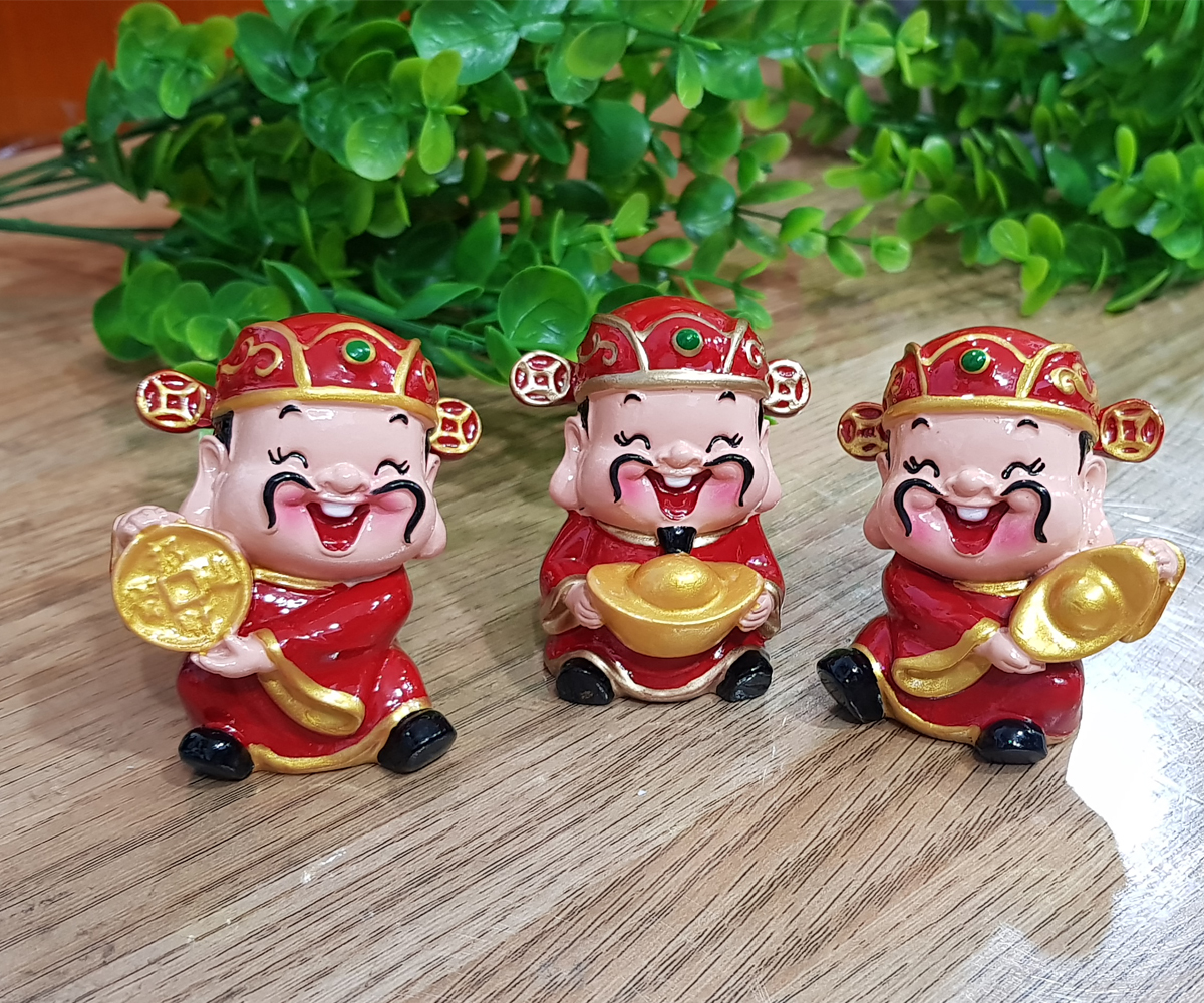 [HCM]Tượng chibi Thần Tài size 6cm chiêu tài - may mắn