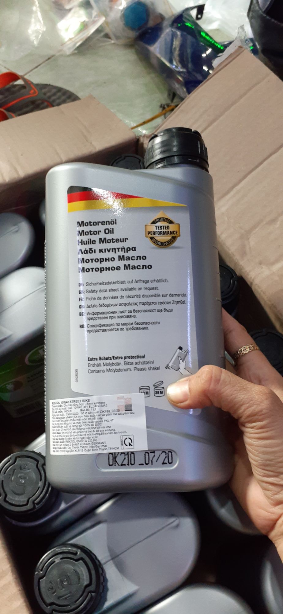 [HCM]nhớt REKTOL 10w40 cho ExWiner Sonic..