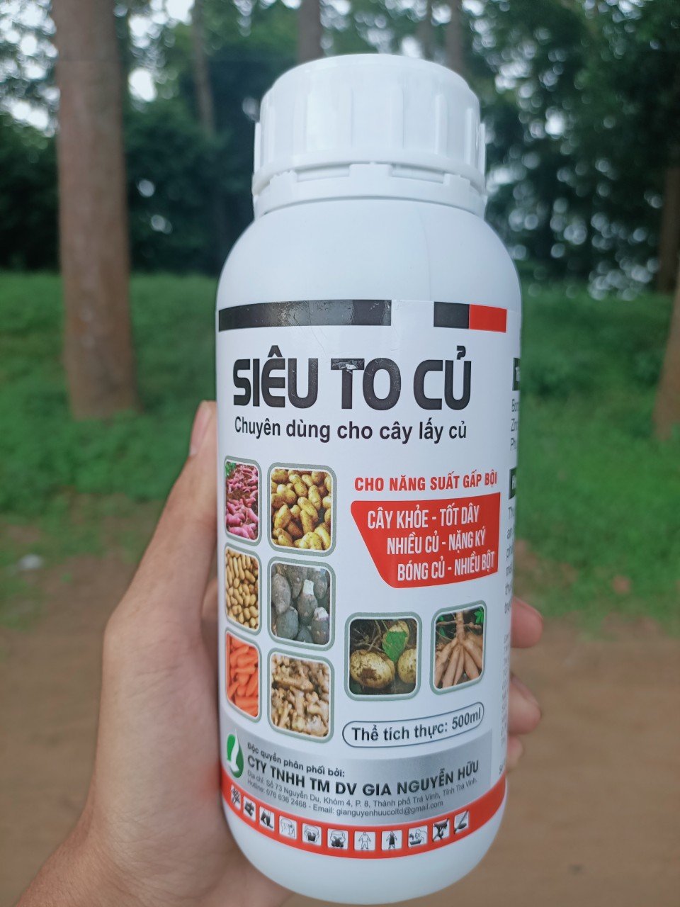 PHÂN BÓN SIÊU TO CỦ (chai 500ml) - CỦ TO, CHẮC THỊT, NẶNG KÝ