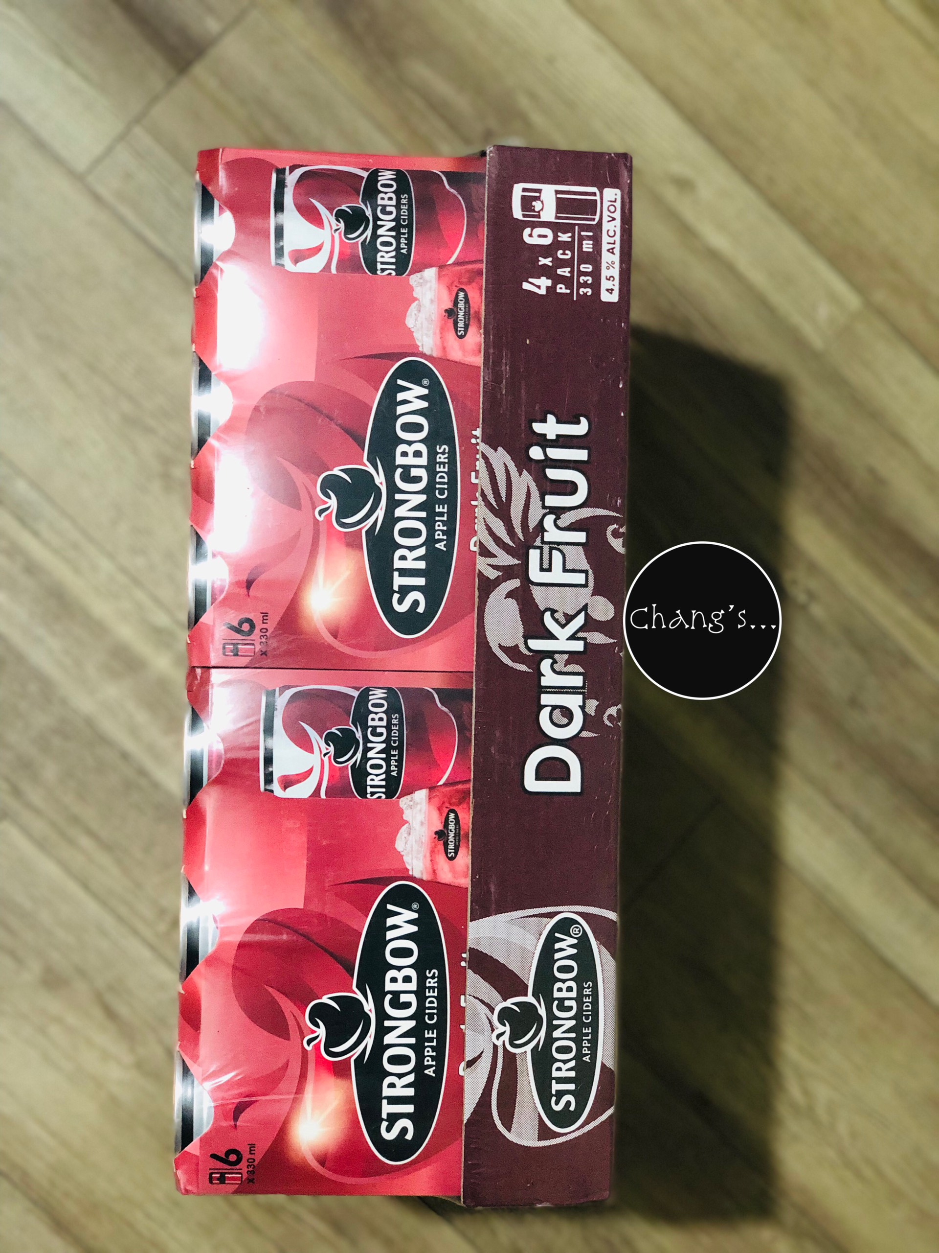 Strongbow Dâu đen 24 lon/Thùng 330ml Chang's Food