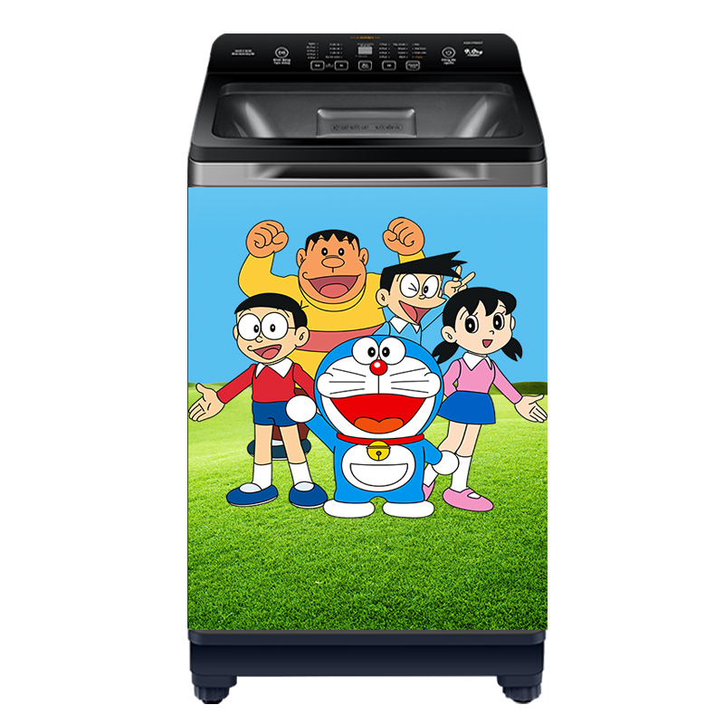 [HCM]Decal dán máy giặt mẫu Doraemon 2022