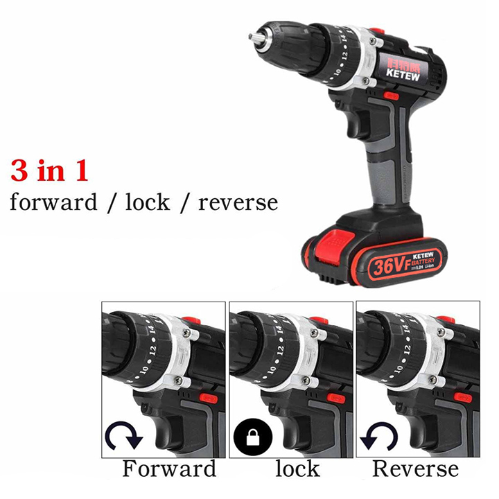 Máy Khoan Pin - Máy Vặn Vít 36V Ketew