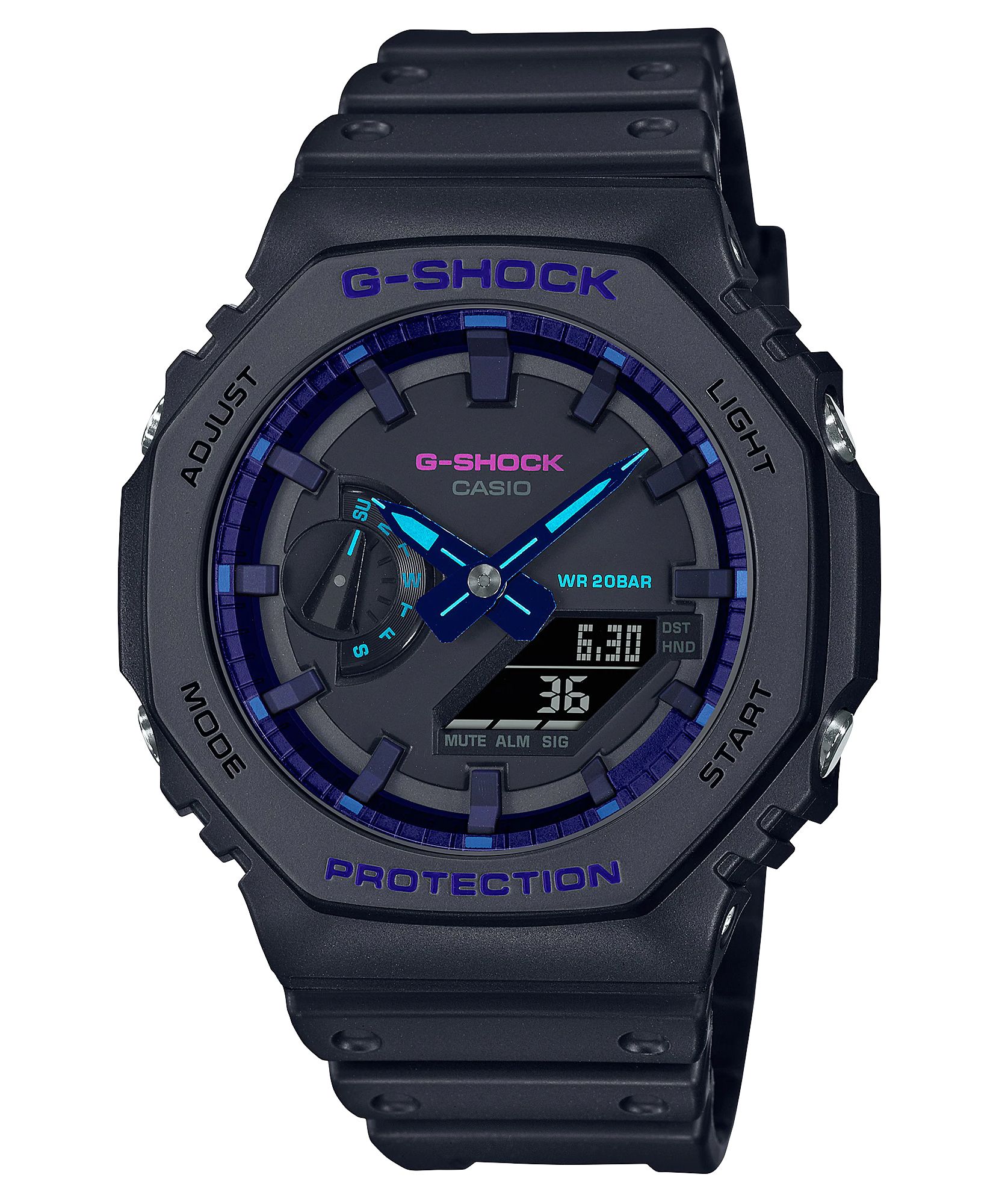 Đồng hồ nam casio g-shock ga-2100vb-1a hàng chính hãng