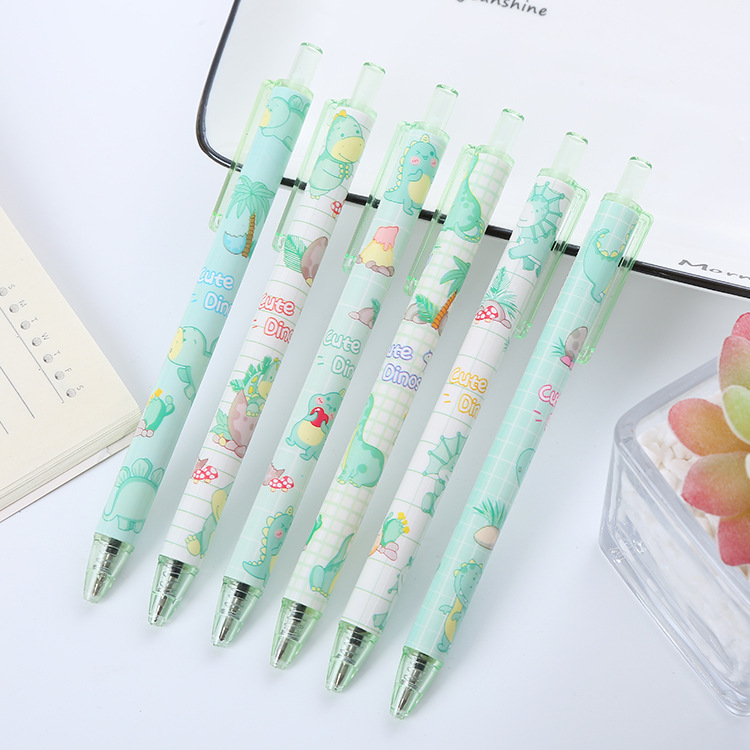 Bút bi bấm khủng long cute