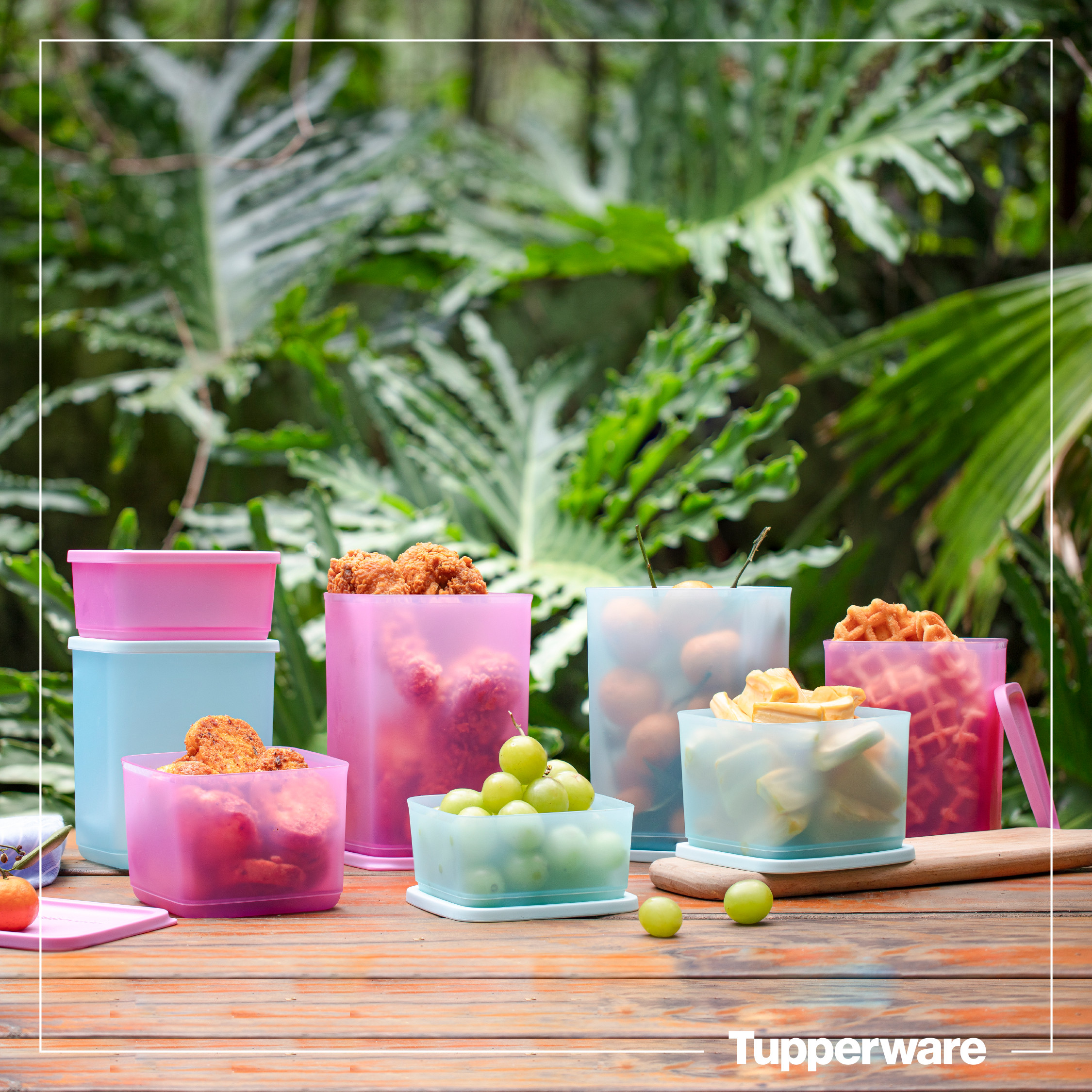 Bộ hộp bảo quản thực phẩm Tupperware Pop Fiesta (08 hộp)