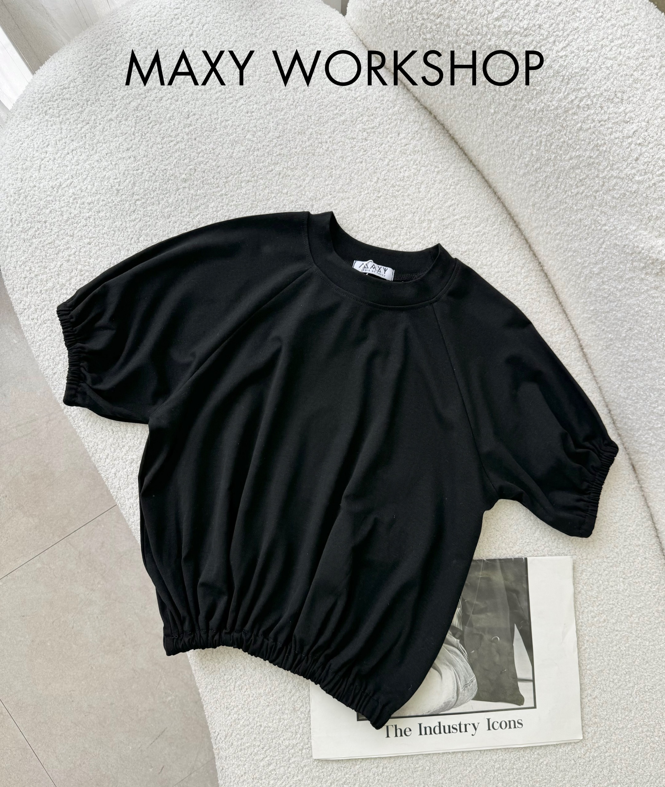 Áo thun tay hến bo chun tôn dáng Balloon Tee Maxy Workshop