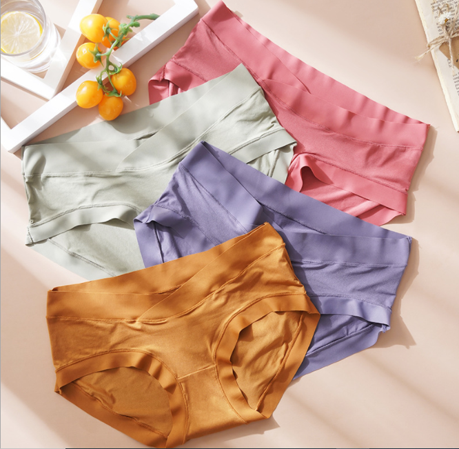 QUẦN LÓT BẦU GIAO NGẪU NHIÊN Cạp Chéo Cotton Cao Cấp - Kháng Khuẩn - BAO CHẤT LƯỢNG QL07