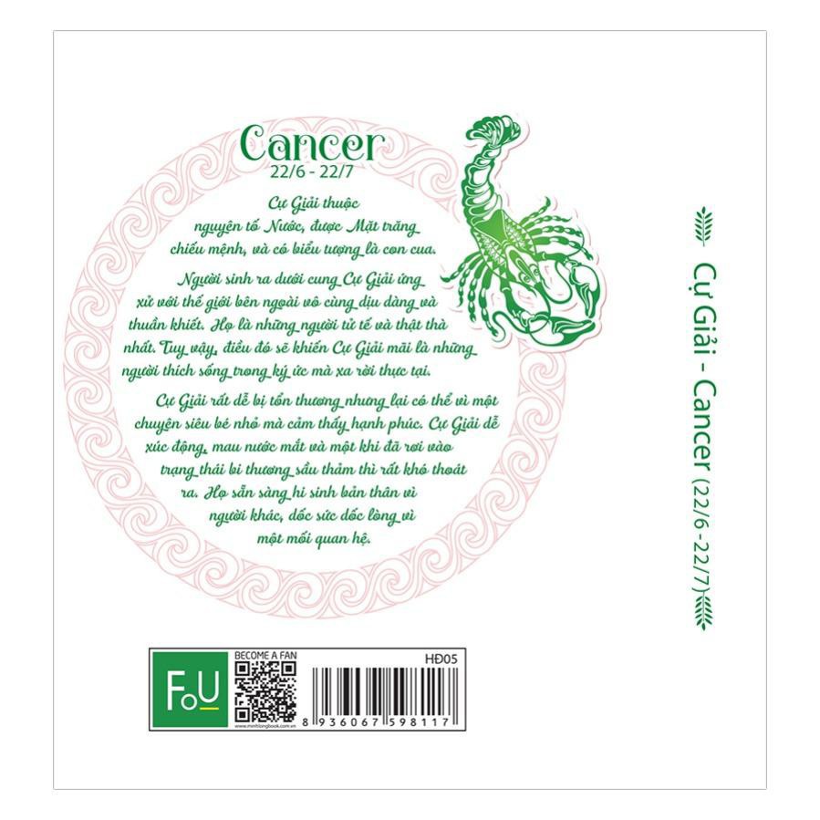 Sổ Tay/Notebook: Cung Hoàng Đạo -  Cự Giải( Trắng)