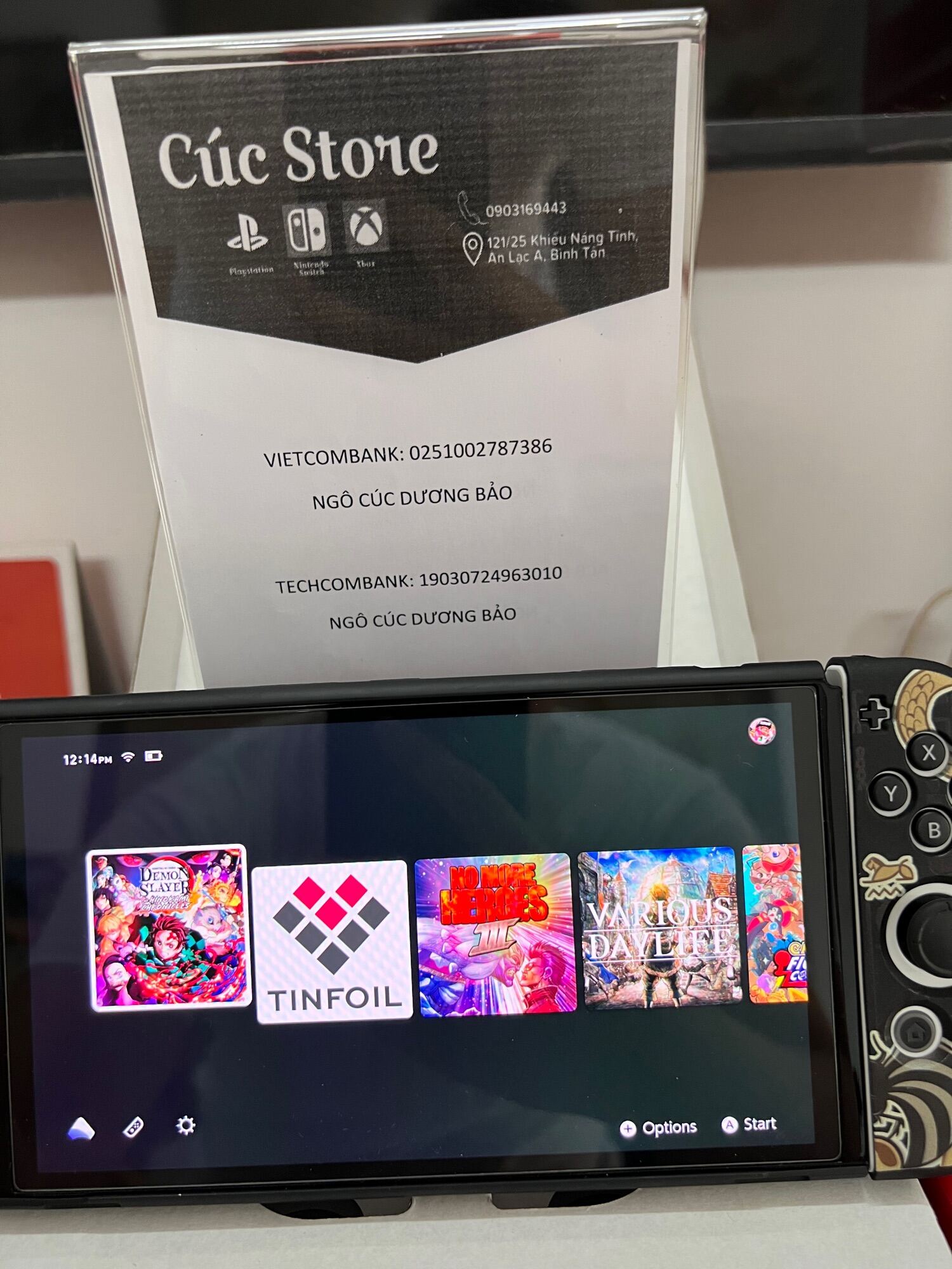 Máy chơi game Nintendo Switch Oled Hack Mod Chip