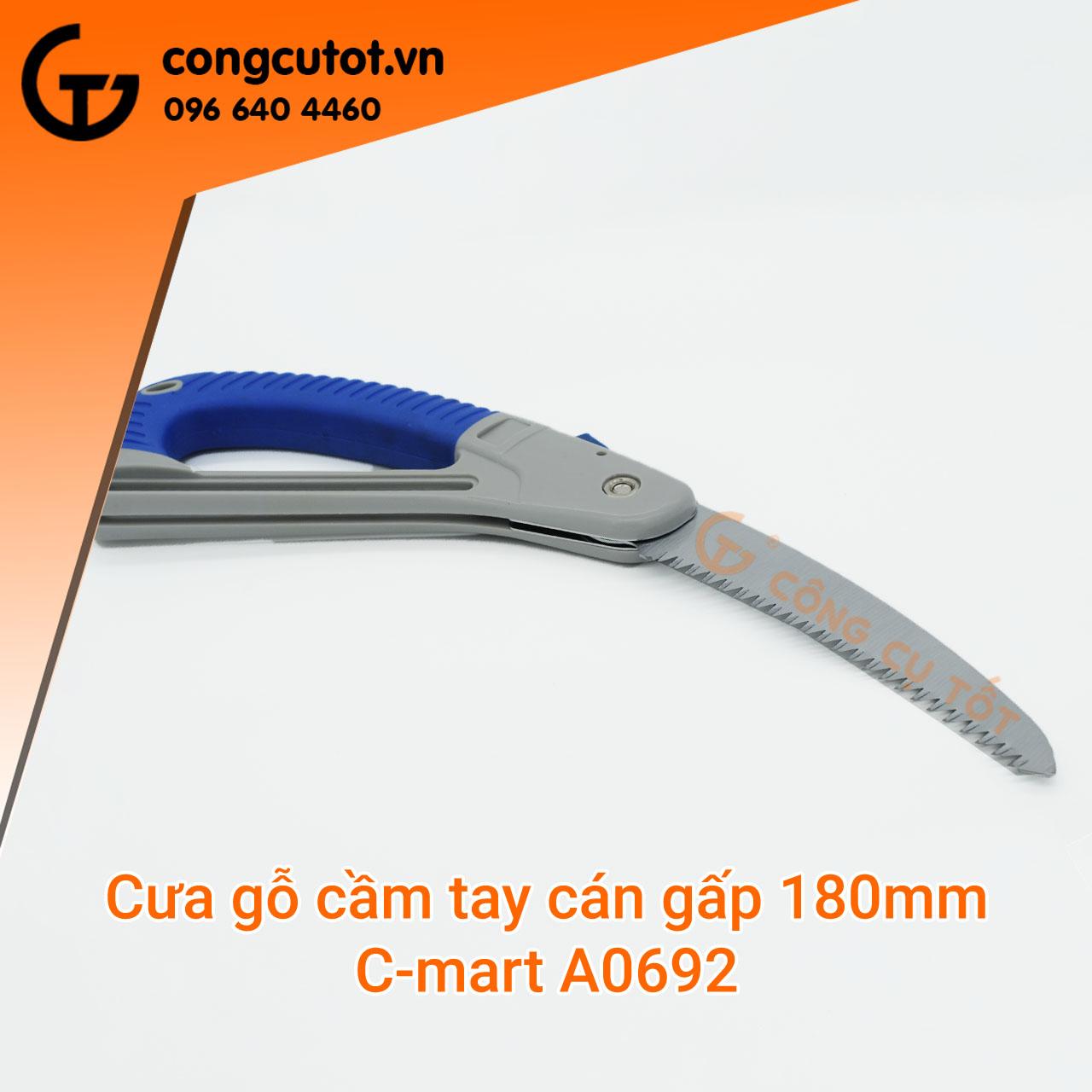Cưa cắt cành dạng gấp C-mart A0692 180mm
