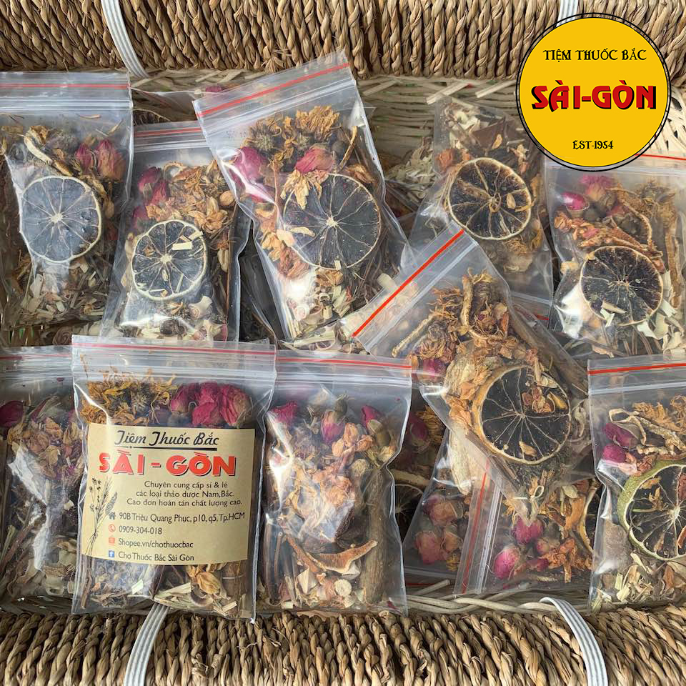 [HCM]Túi Lá Xông Mặt Thải Độc - Set 10 Túi