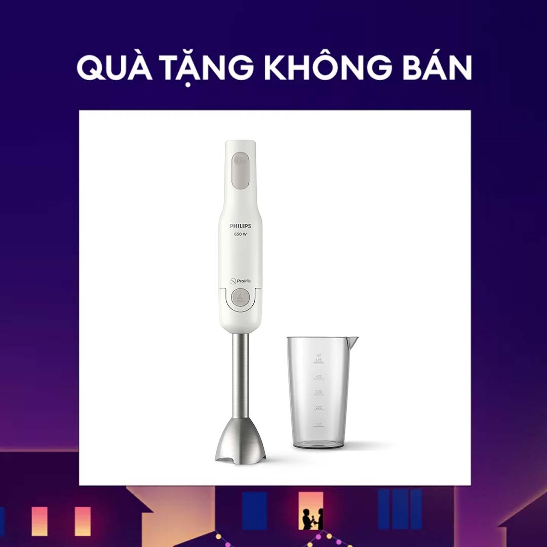 [Hàng Tặng Không Bán] Máy Xay Sinh Tố Cầm Tay Philips HR2534