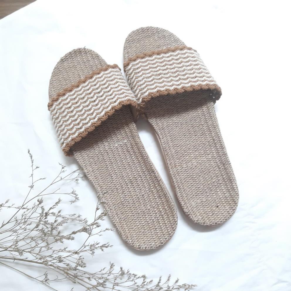 [Dép Đi Biển] Dép Cói Đi Biển Phong Cách Boho Có Ảnh Thật