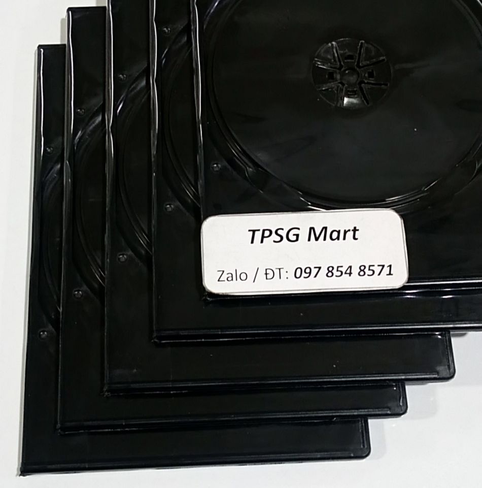 Hộp đựng đĩa cd, dvd nhựa đen