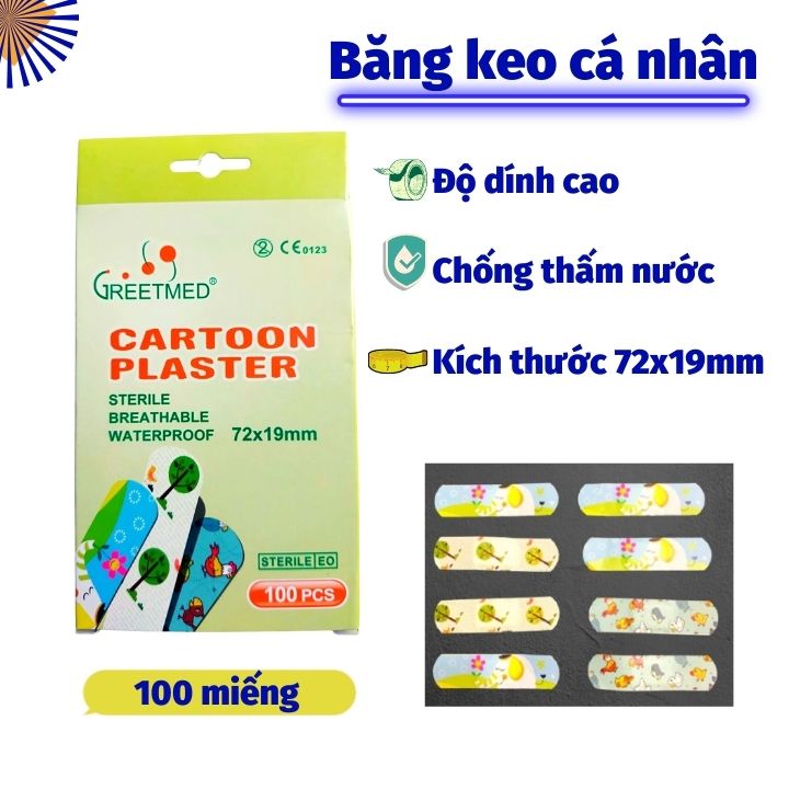 Băng keo cá nhân hình dễ thương Greetmed-  Kiến Lửa