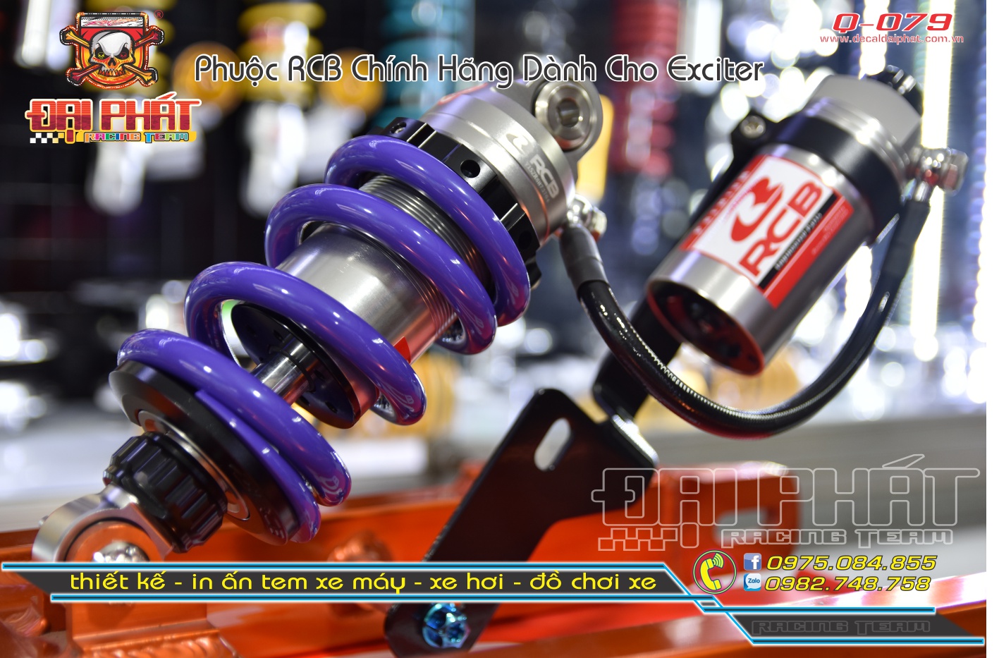 Phuộc RCB BÌNH Dầu Dành Cho Exciter - Winner - Satria