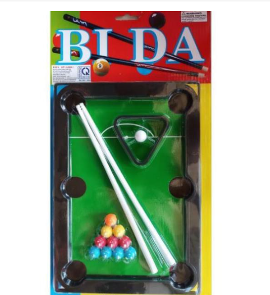 Vỉ bi da 6 lỗ cho bé- 2 cây cơ