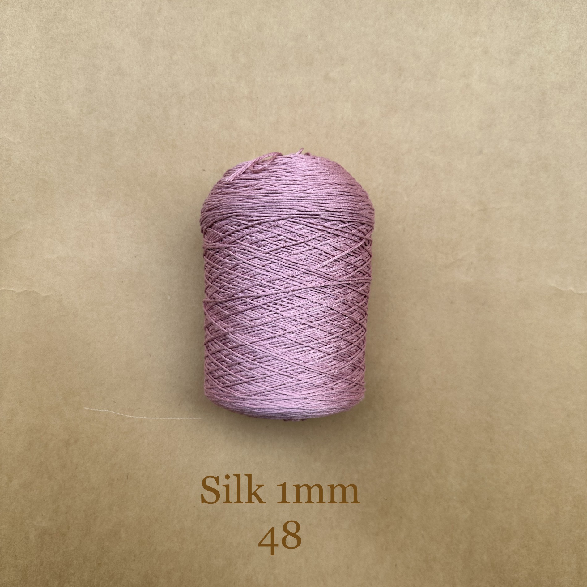 100% Silk Yarn Roll, 1mm, 300g, Solid Color