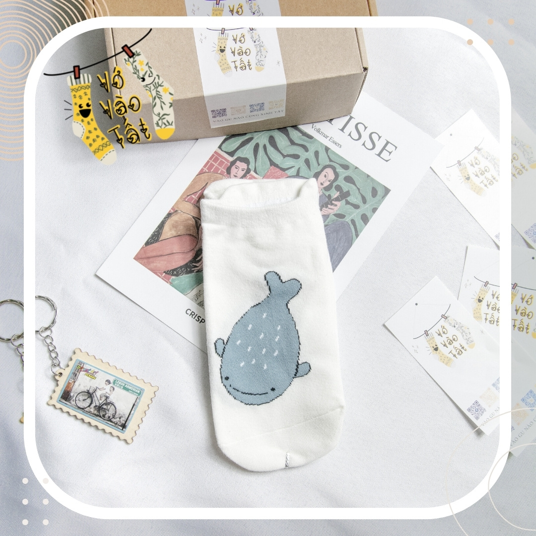 TẤT VỚ NỮ CỔ NGẮN TRẮNG GẤU CUTE