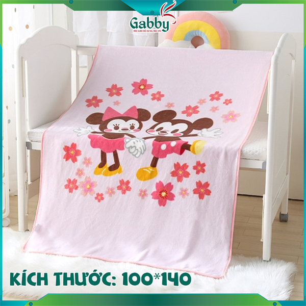 Chăn mềm trẻ em Disney nhiều kích thước (Elsa/ Spiderman/ Avengers/ Mickey/ Minnie/ Tsum)