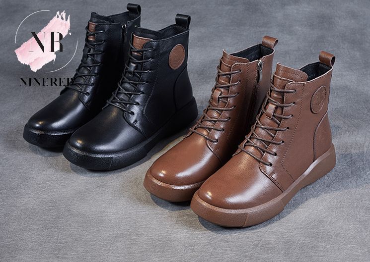 Giày Bốt Boot Martin Cổ Thấp Thu Đông Hàn Quốc Thời Trang 2023