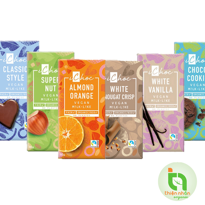 Ichoc Organic Vegan Chocolate 80g