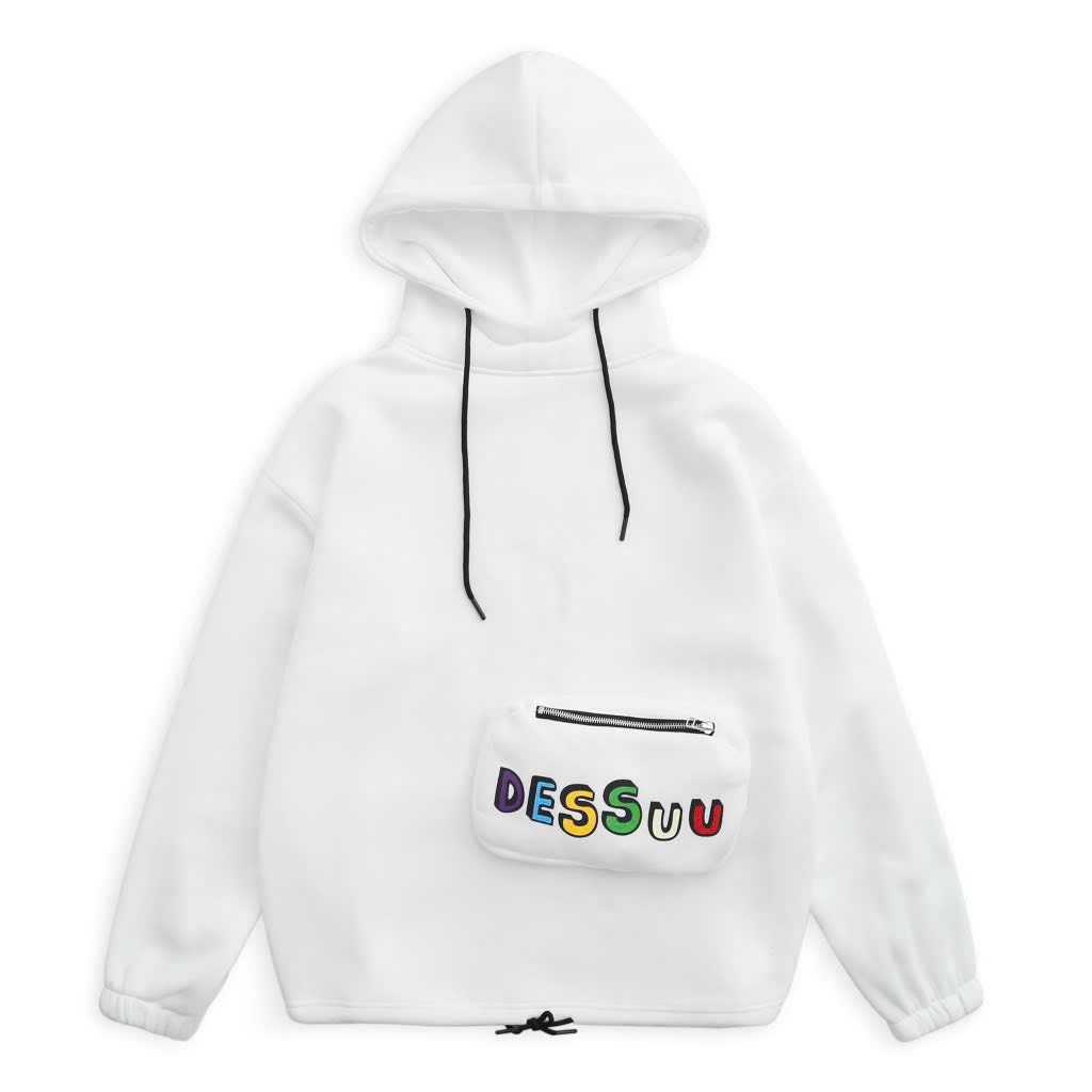 [Free Ship 2024] Áo Hoodie Nỉ Ngoại Form Rộng ULzzang Nữ Unisex Cổ Túi Phối Dây Kéo Chất Dày Dặn, Áo Khoác Hoodie Túi Bao Tử Chất Thun Nỉ