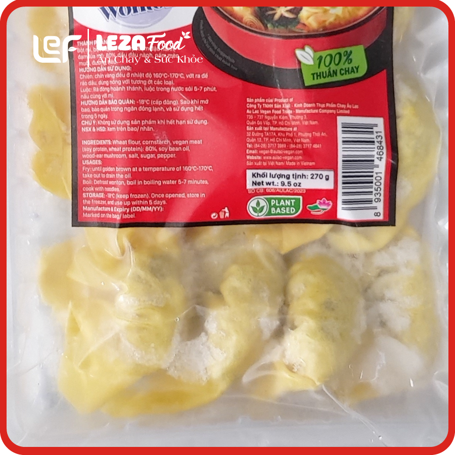 Hoành Thánh Nhân Thịt Chay Âu Lạc 270g