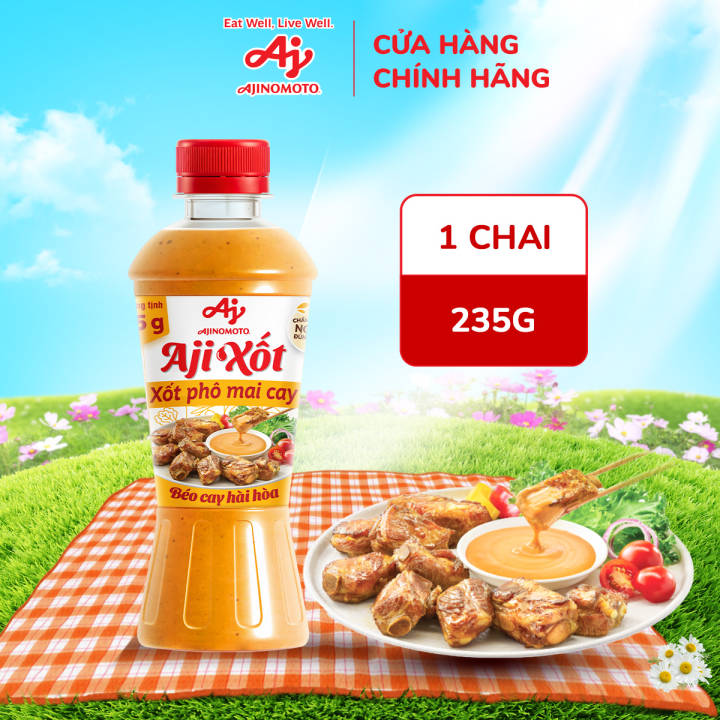 Xốt phô mai cay “Aji-Xốt” 235g/chai