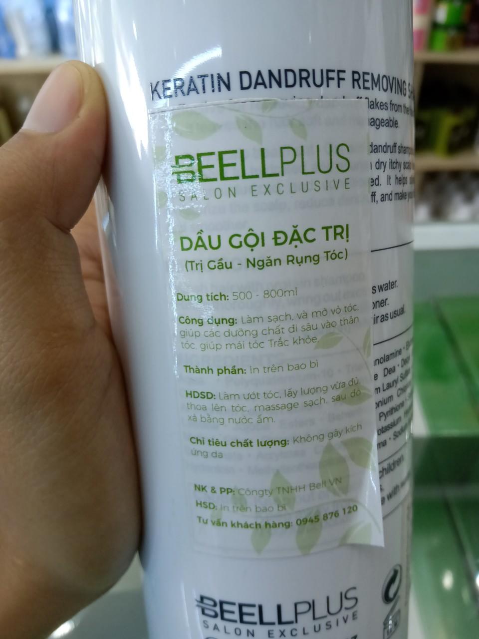 Dầu Gội Beell Plus 500ML Hết Gàu Ngăn Rụng Tóc 500ml