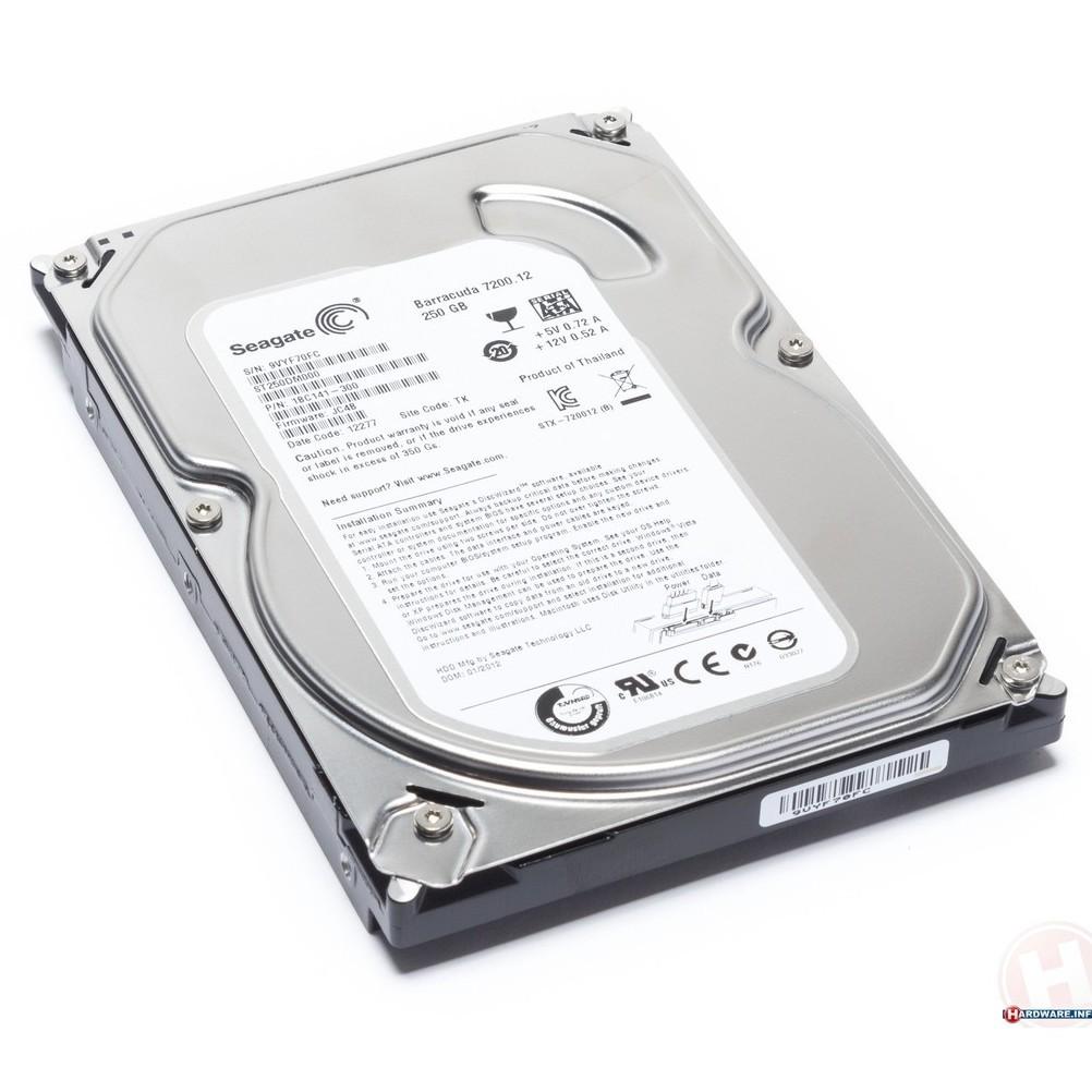 Ổ cứng HDD Seagate 250GB Barracuda - Bảo hành 6 tháng!