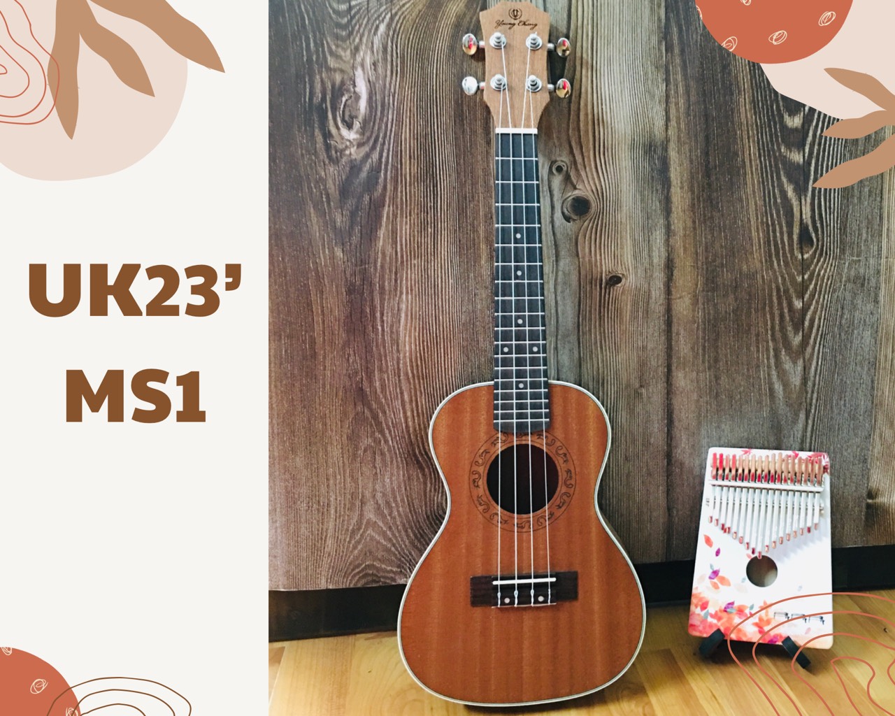 ĐÀN UKULELE CONCERT GỖ NGUYÊN TẤM CAO CẤP(tặng full pk)