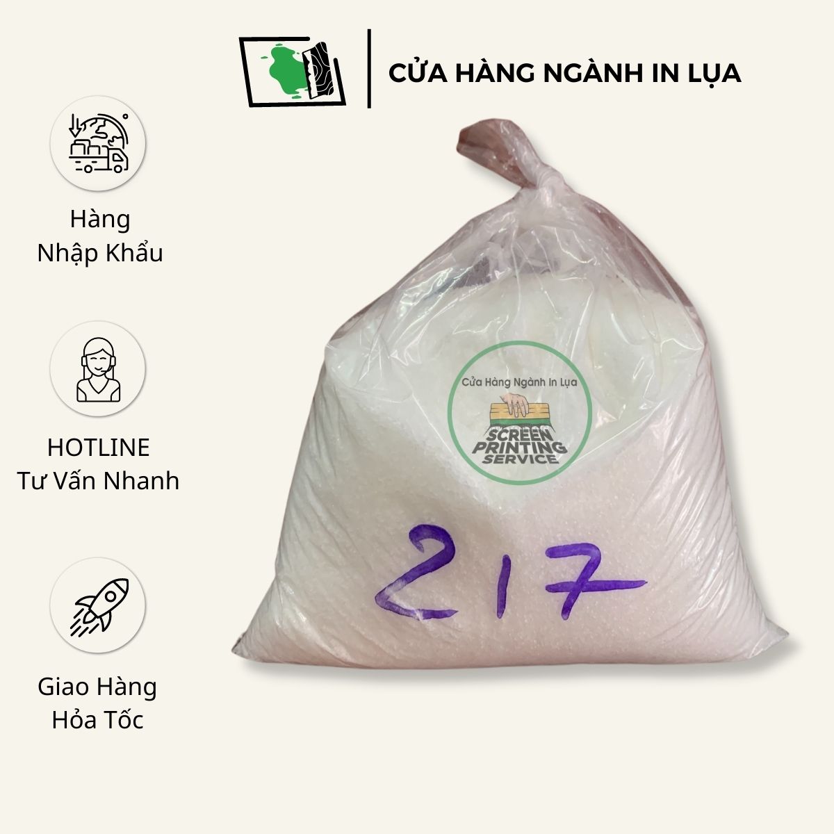 Keo PVA 217 dùng để nấu Slime, keo chụp bản in lụa