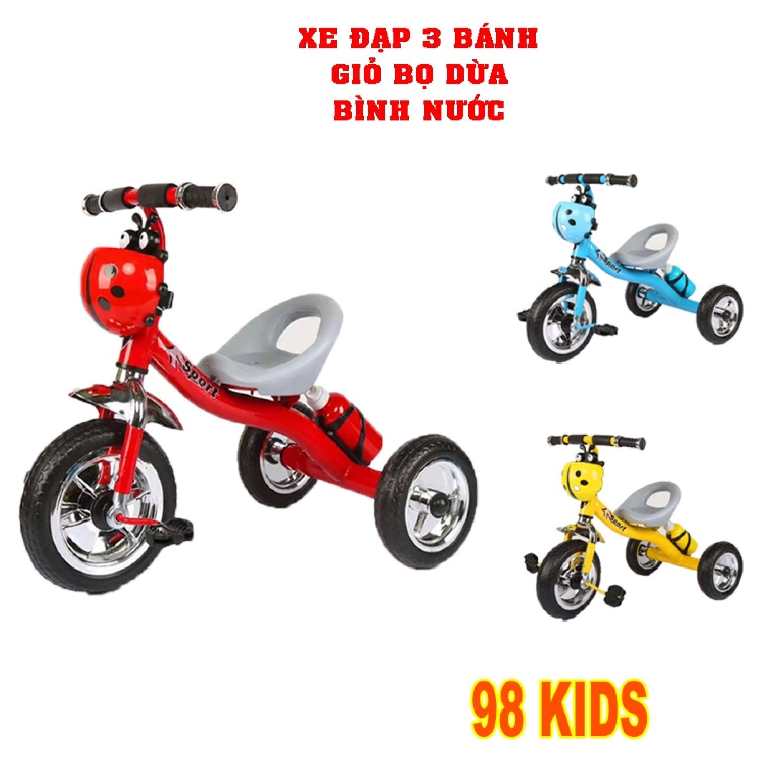 Xe chòi chân xe đạp 3 bánh trẻ em cho bé XTB3