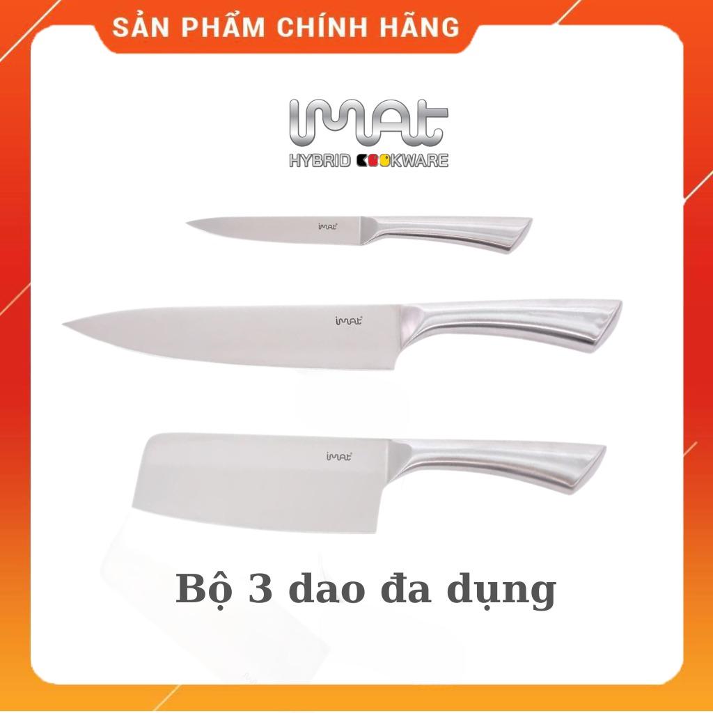 [HÀNG CHÍNH HÃNG] Bộ dao 3 đa dụng Neoflam, Lưỡi thép cacbon 3CR14 sắc, bền bỉ, cán dao làm bằng inox 430 không gỉ.