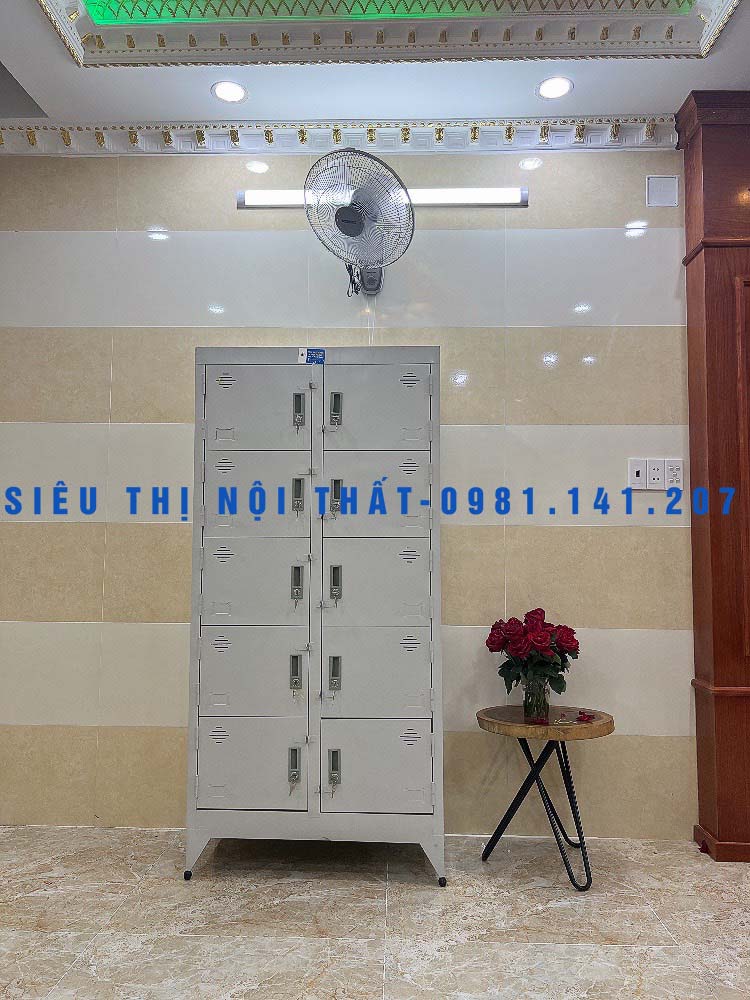 Tủ hồ sơ văn phòng 10 cửa cao cấp sơn tỉnh điện _ siêu thị nội thất